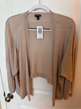 torrid oatmeal open-front lightweight cardigan